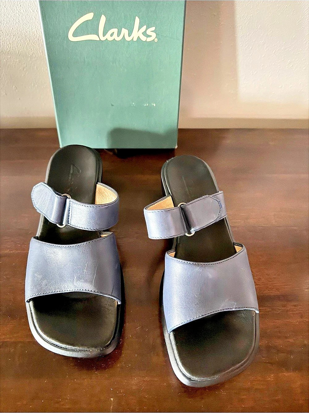 Clarks Antares Blue Sandals US 7.5 M
